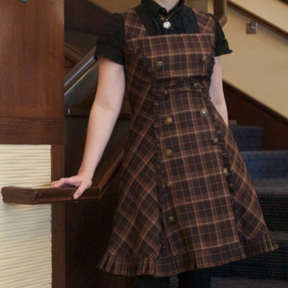 R-Series plaid EGL Steampunk JSK jumper dress